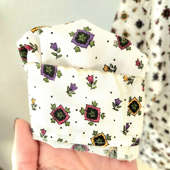 Vintage- 80s- Button-Down Printed Shirt- M - Picture 5 of 6